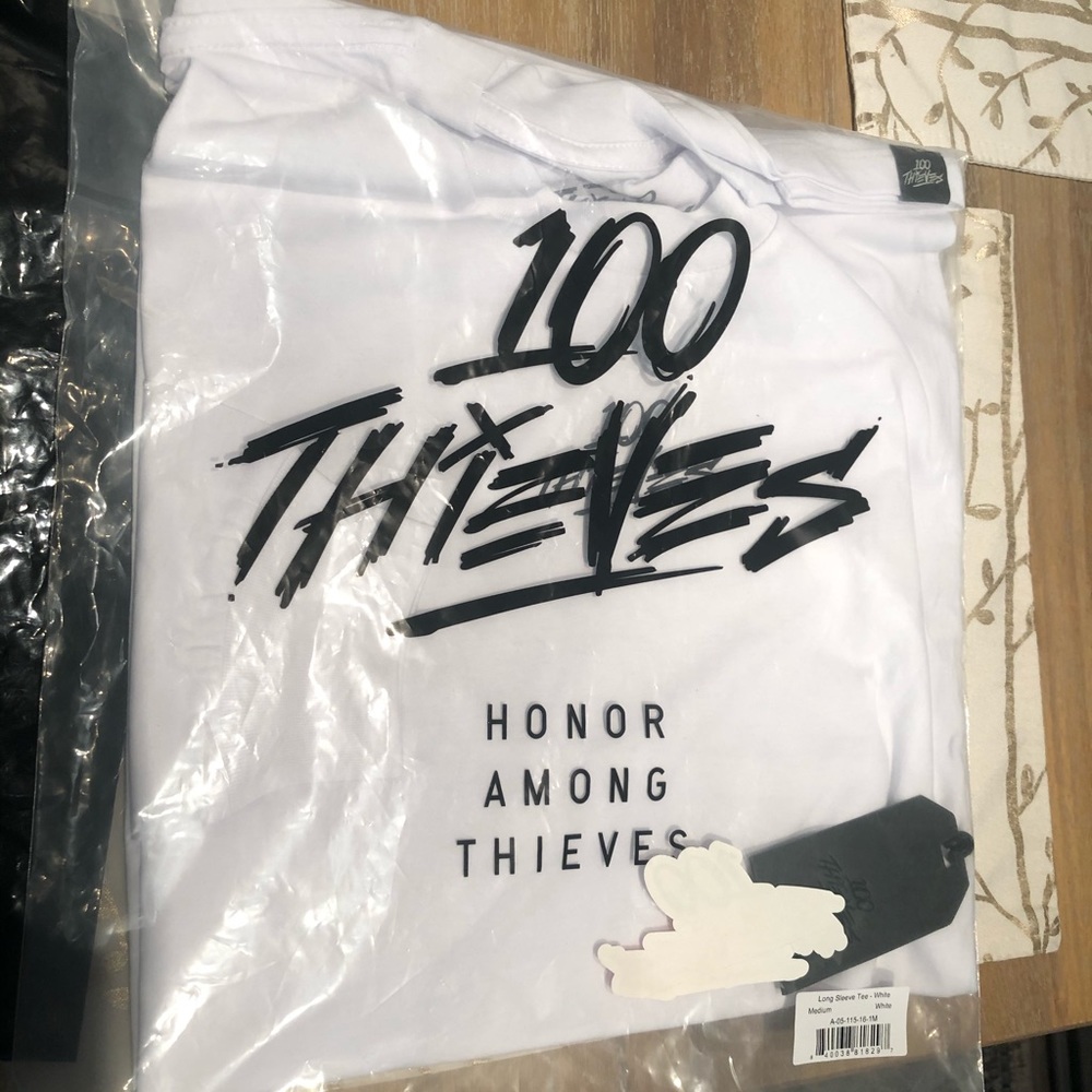 100 Thieves White Long Sleeve